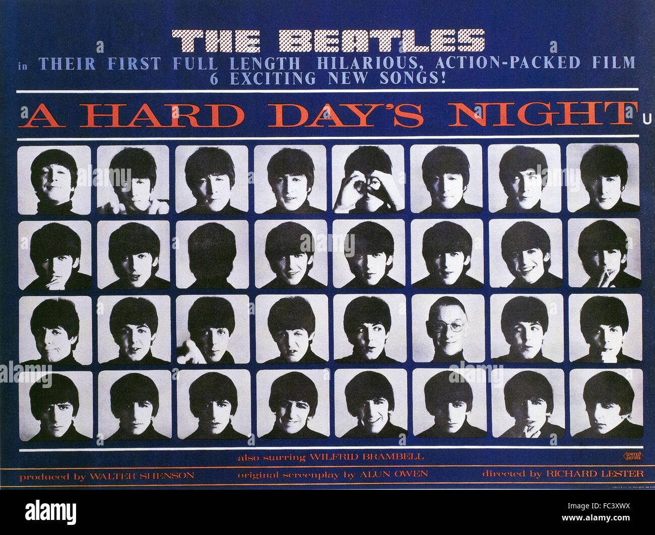 A Hard Day S Night Movie Poster 1964 Stock Photo Alamy A Hard Day S Night Movie Poster 1964 Stock Photo Alamy