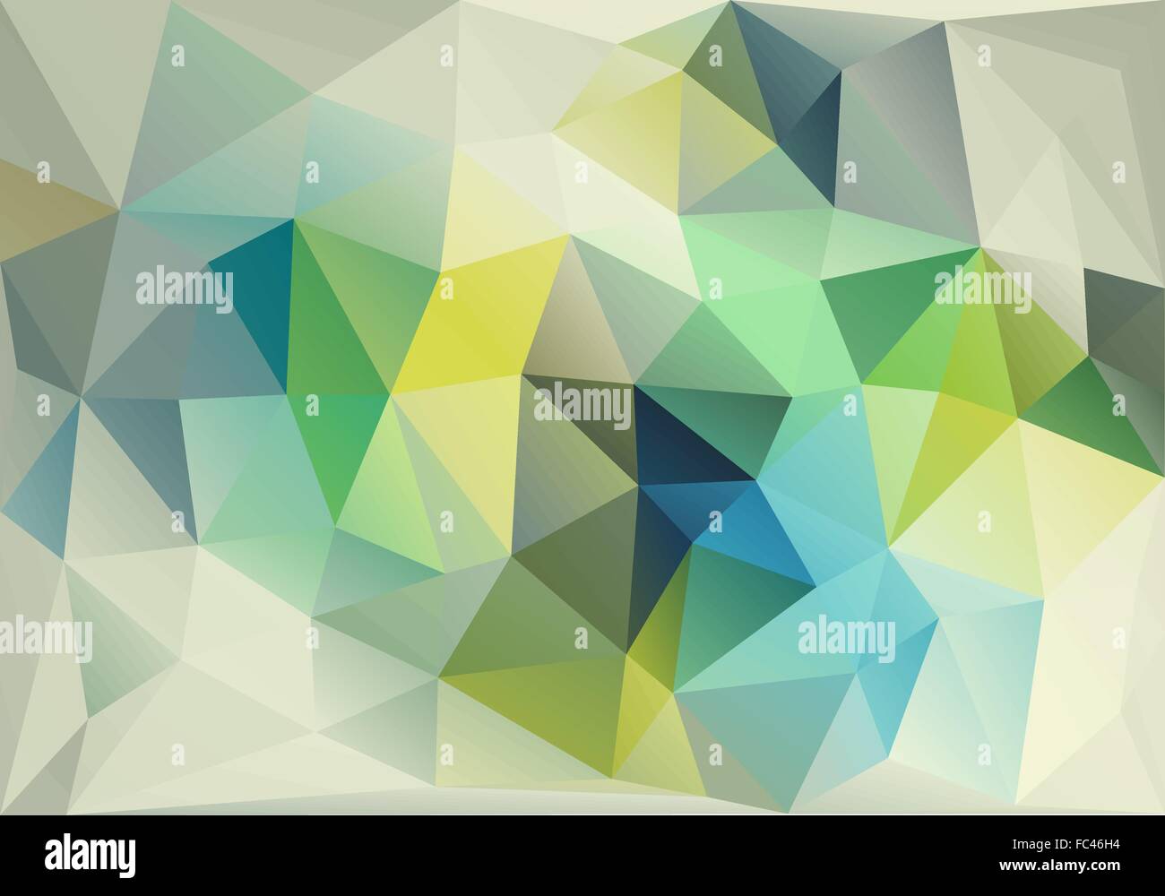 abstract blue and green low poly background, vector design element Stock Vector