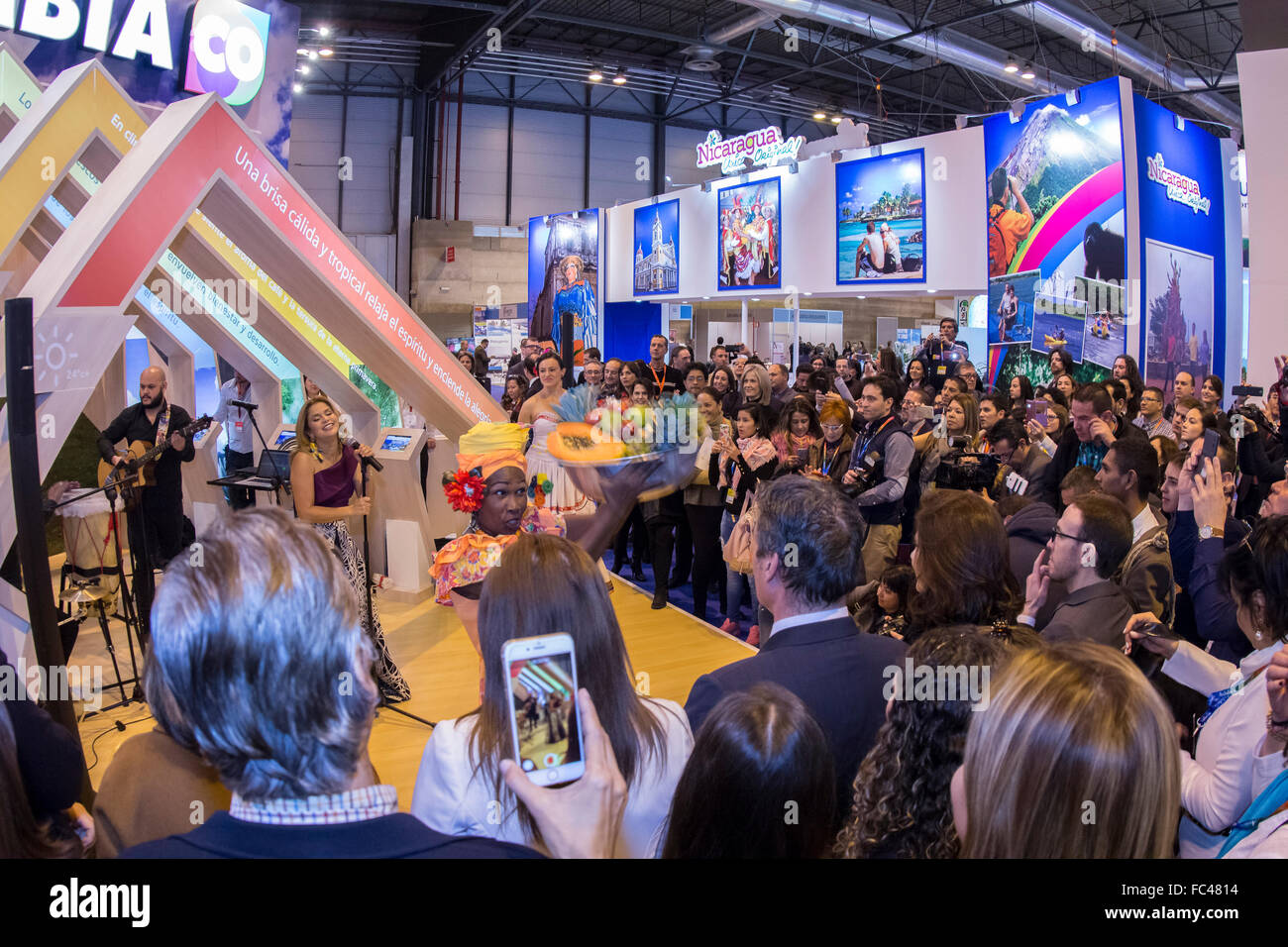 Madrid, Spain. 20th January, 2016. Fitur, International Travel and Tourism Fair, at IFEMA. Credit:  ABEL F. ROS / Alamy Live News. Stock Photo