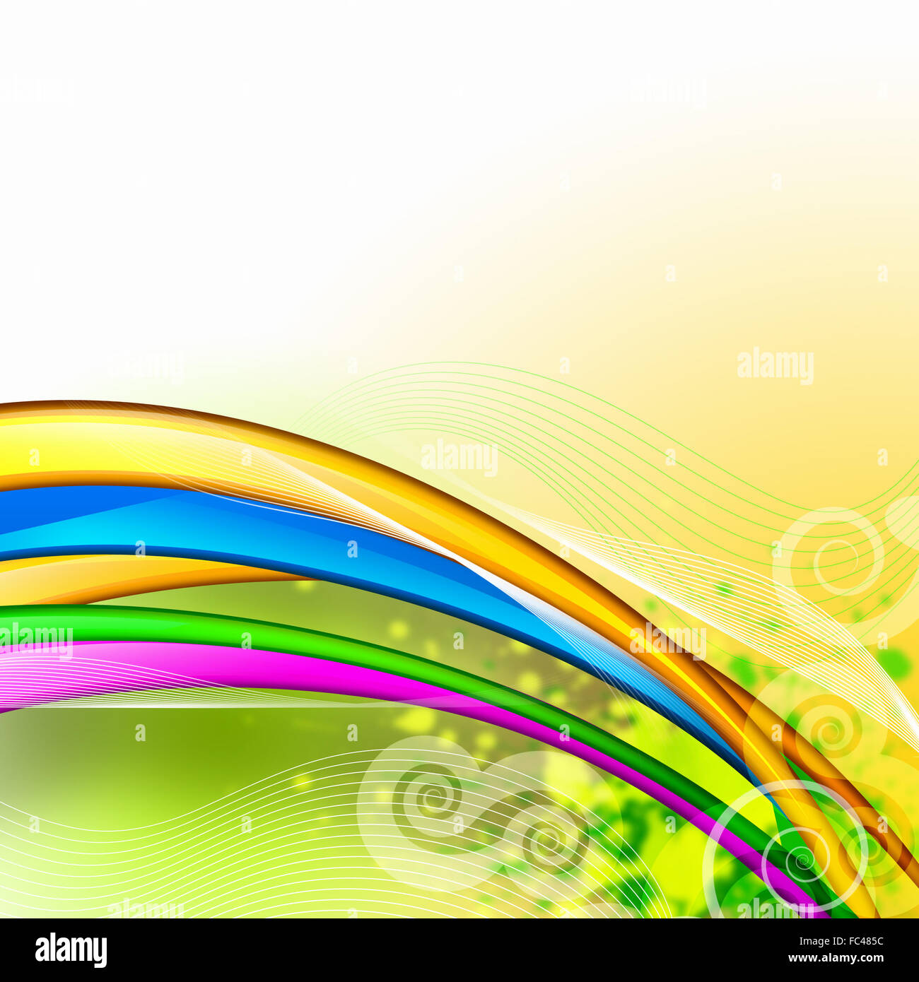 abstract background with green, pink, purple elements Stock Photo Alamy