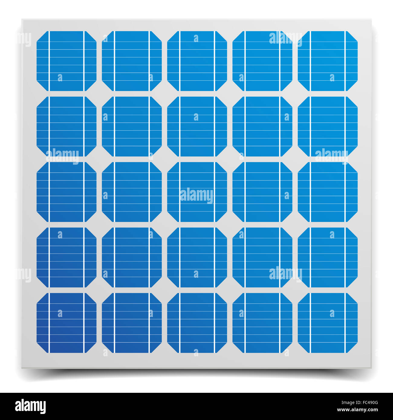 Solar Cell Panel Stock Photo