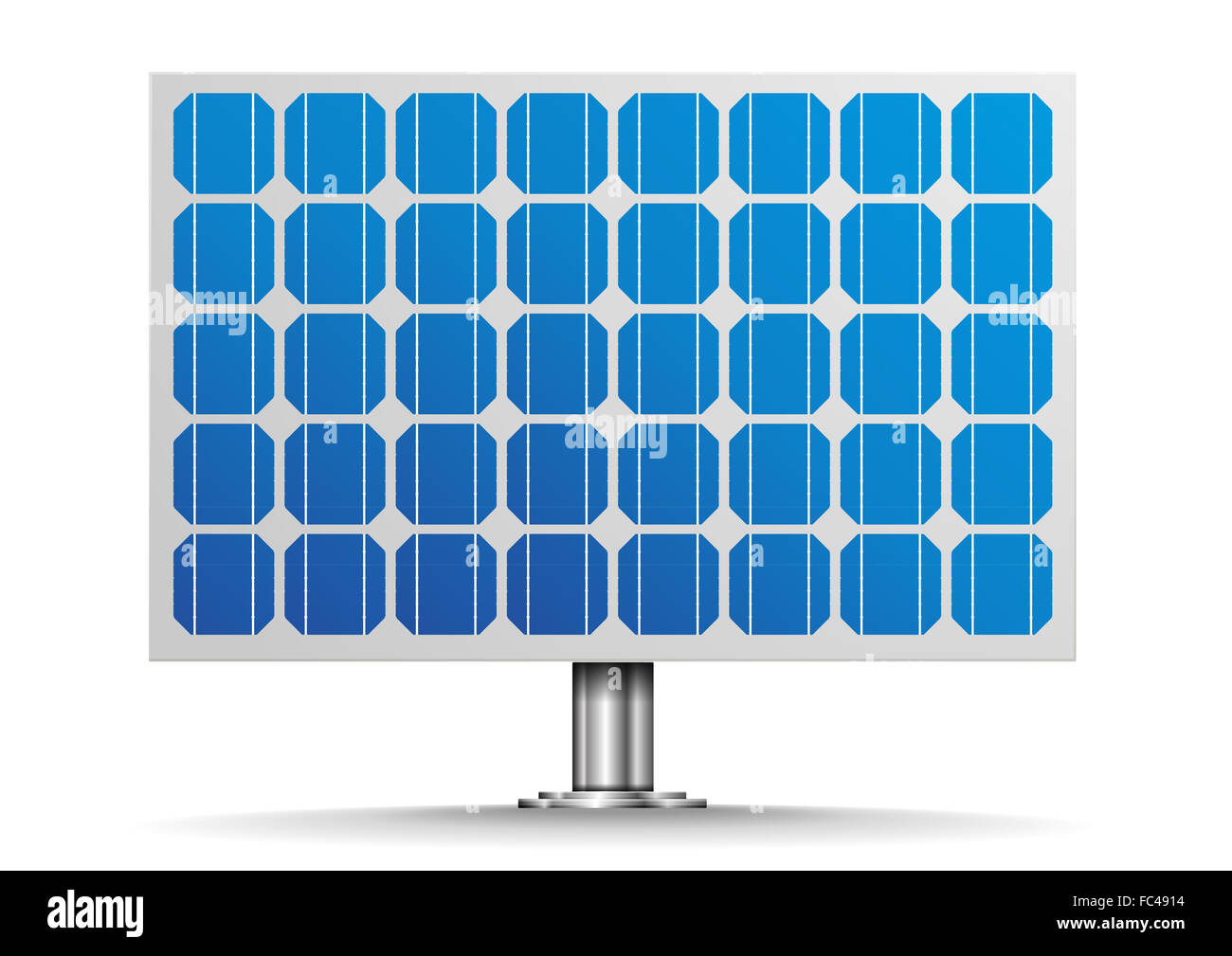 Solar Cell Panel Stock Photo