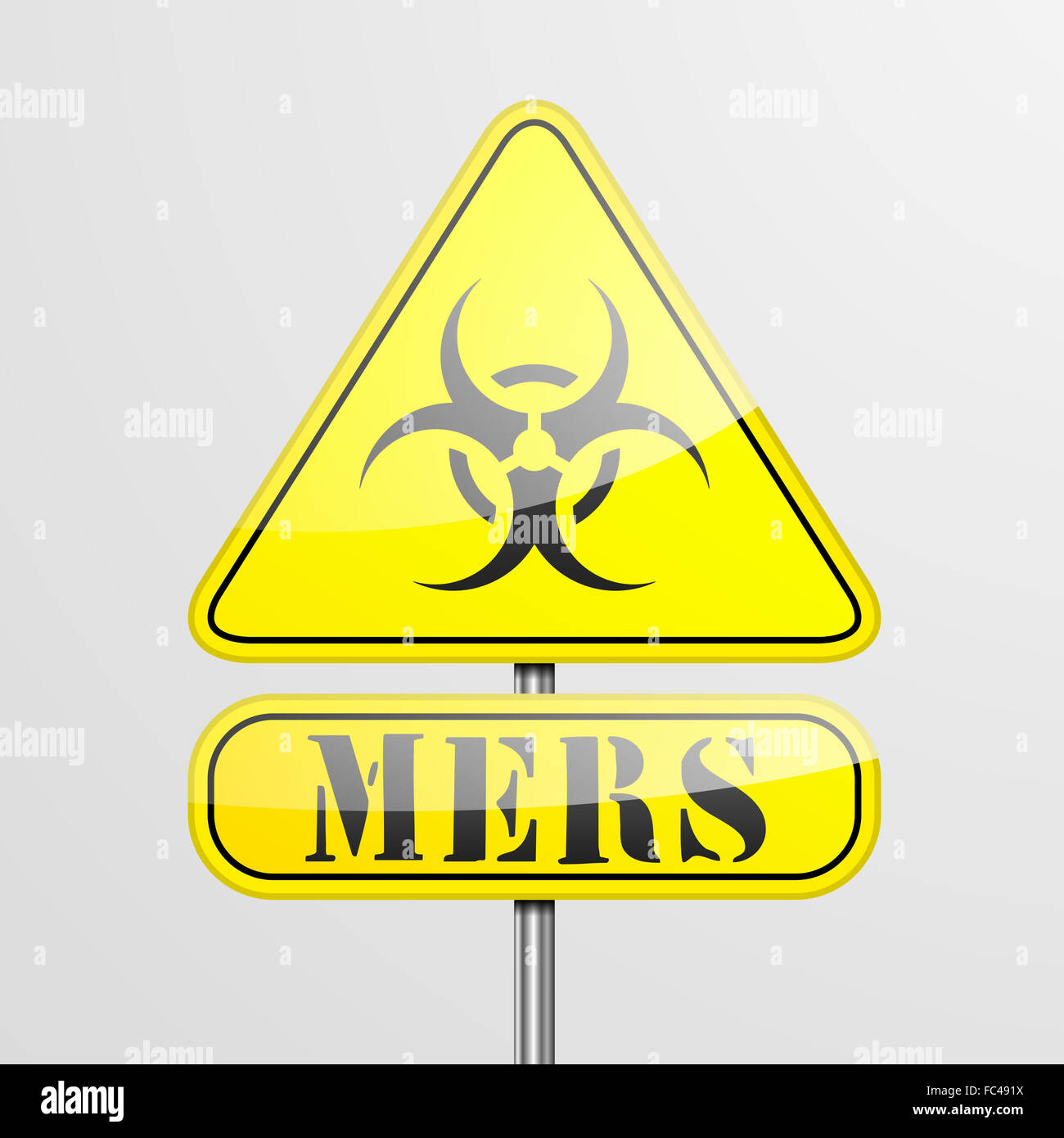 Sign MERS Stock Photo