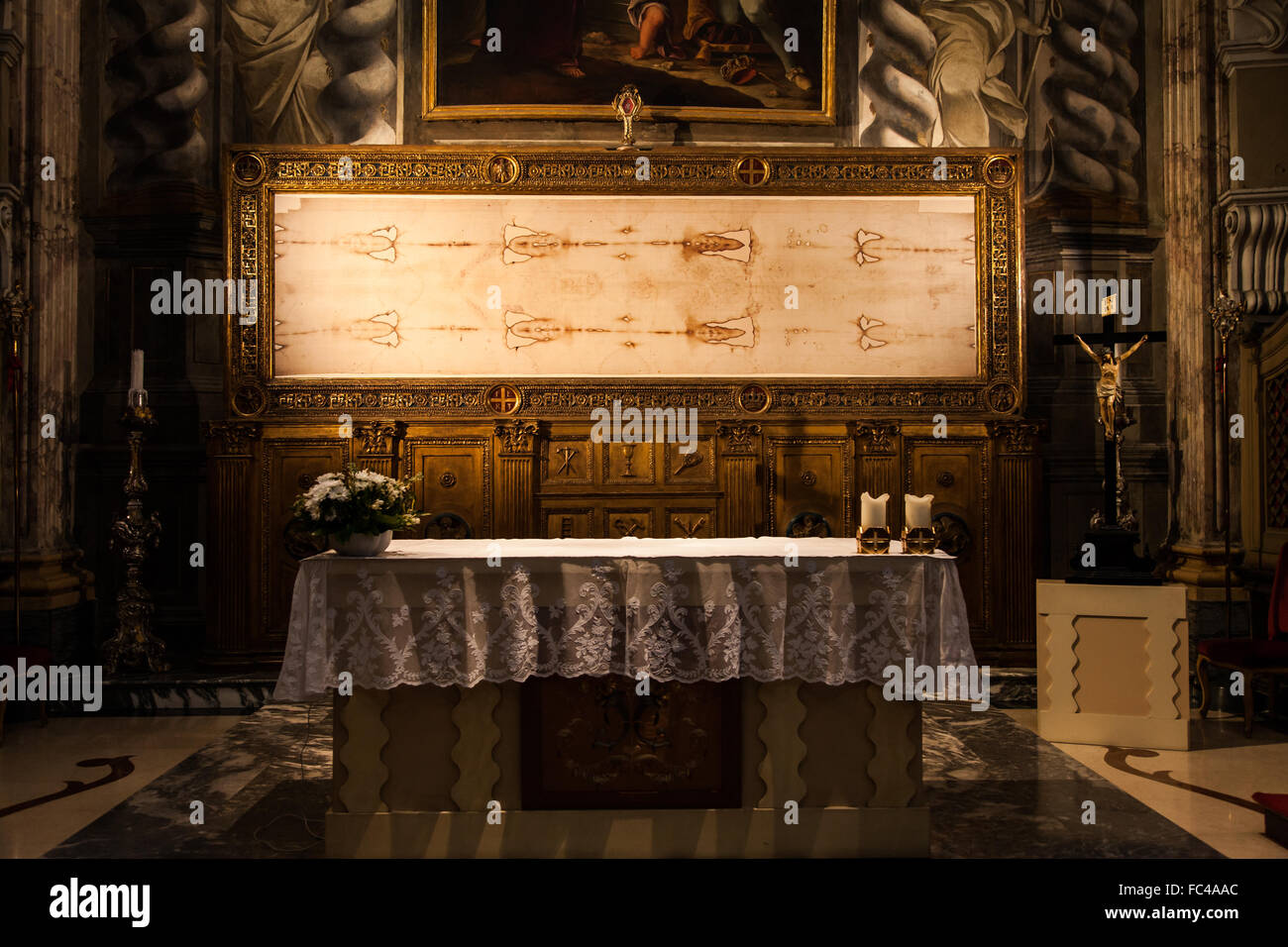The Holy Shroud Stock Photo