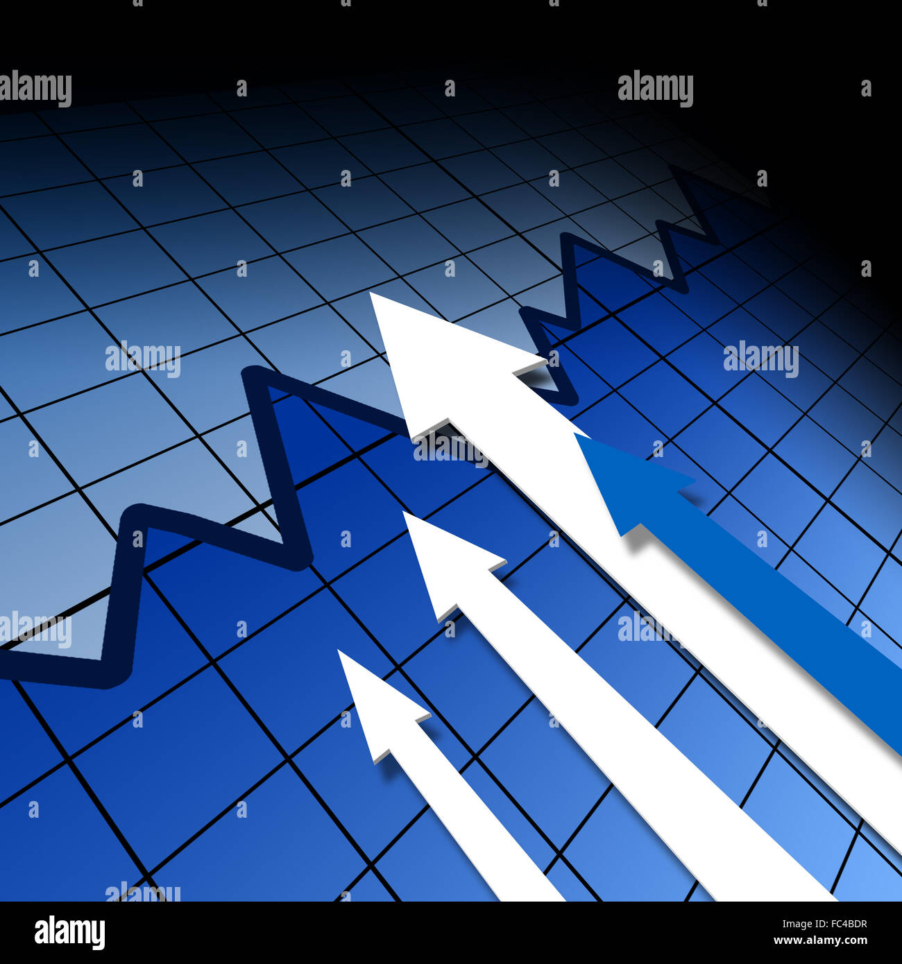 financial and business chart and graphs as symbols of growth Stock ...