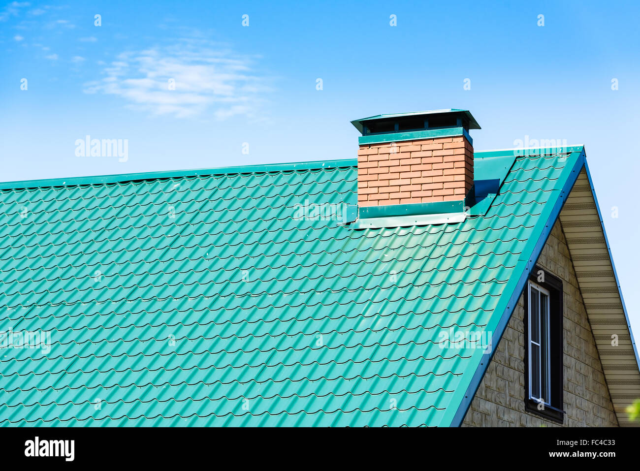 pipe on the roof Stock Photo Alamy