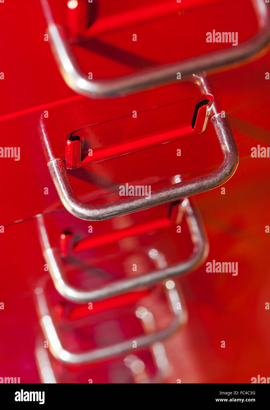 Red File Cabinet With Drawers Stock Photo 93525028 Alamy