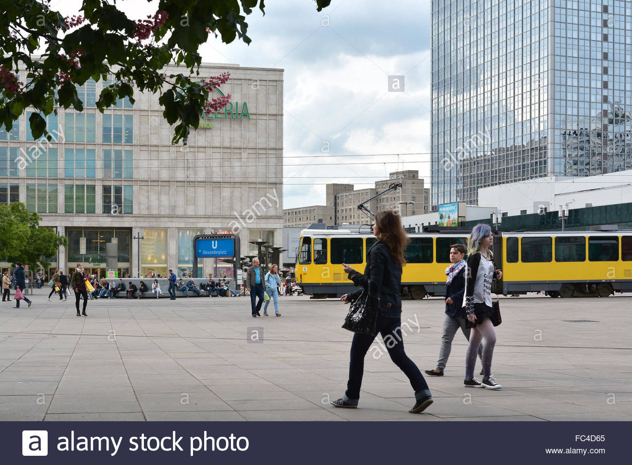 People At Alexanderplatz In Berlin Stock Photo 93525885 Alamy