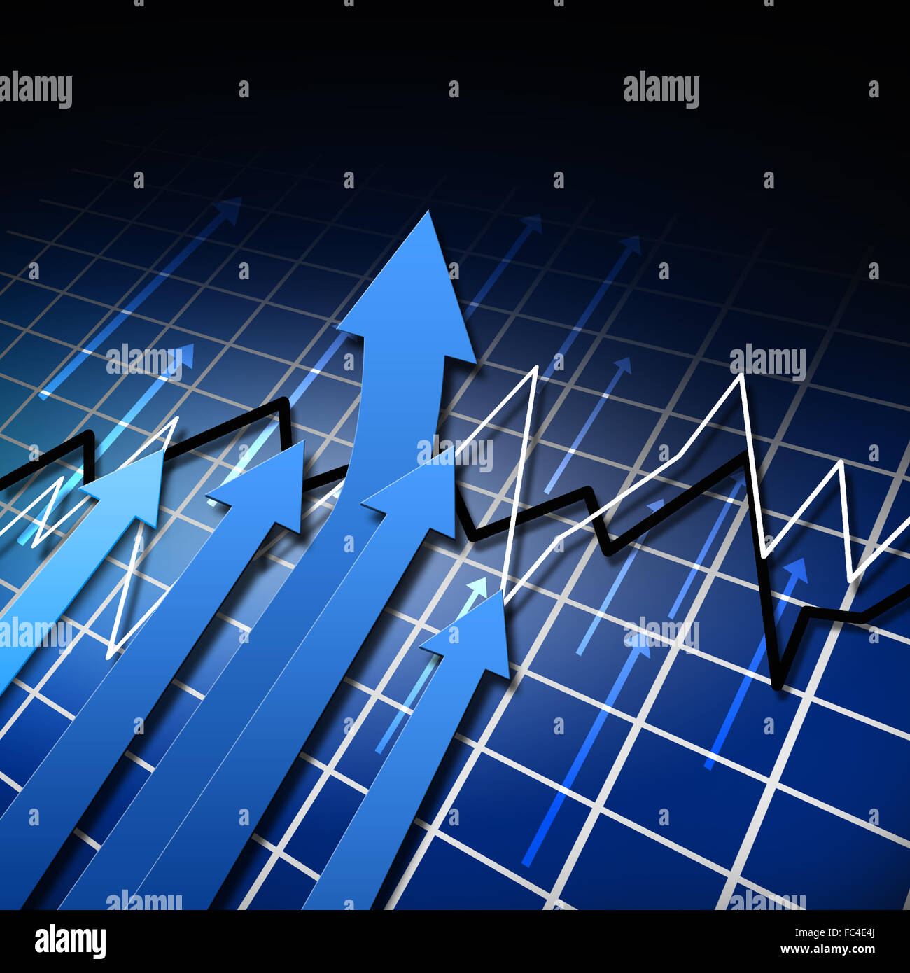 Graphs and charts. character of business activity. Illustration Stock ...