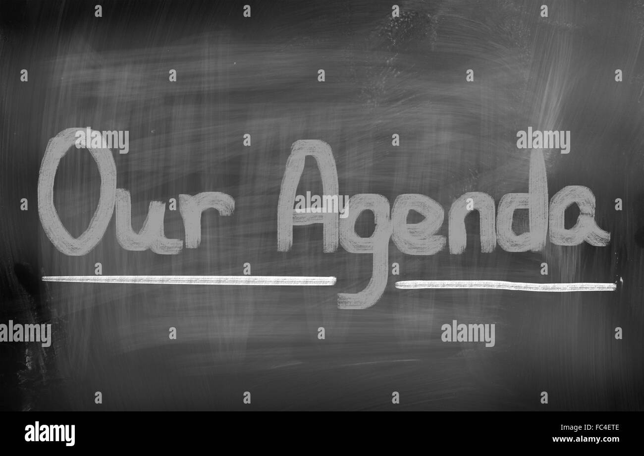 Our Agenda Concept Stock Photo