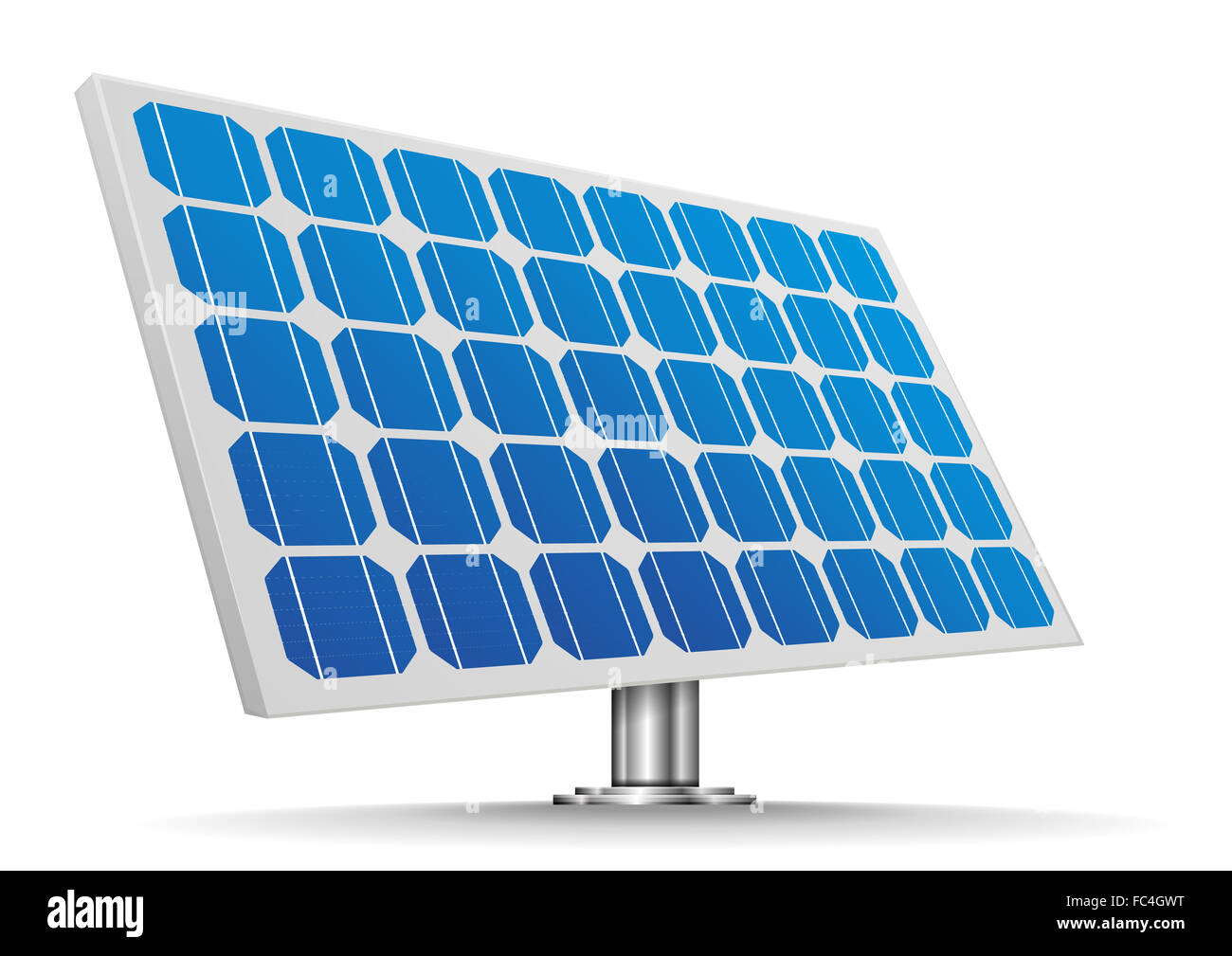 Solar Cell Panel Stock Photo