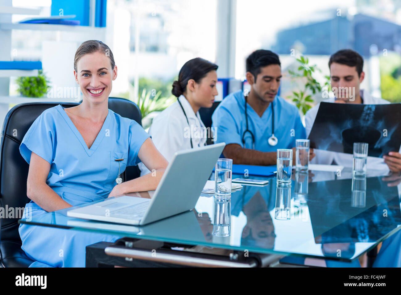 Indian doctor holding xray hi-res stock photography and images - Alamy