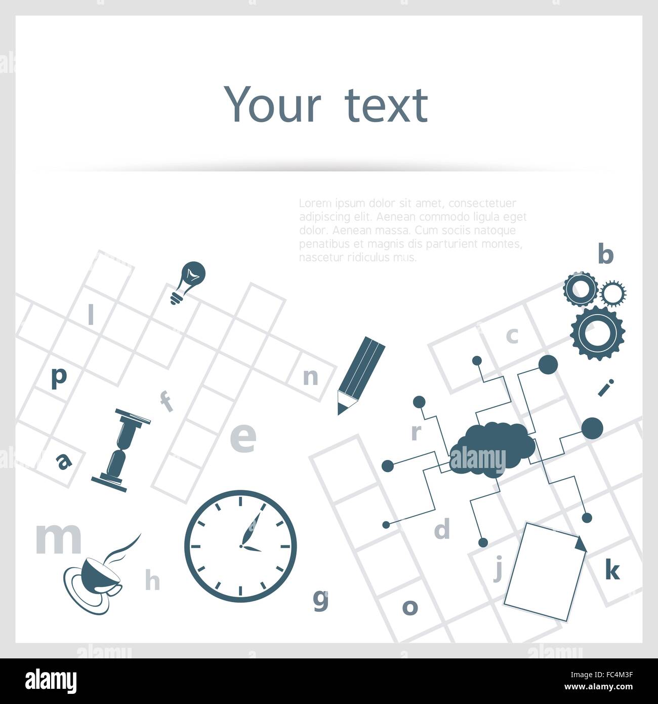 Crossword puzzle Stock Vector Images - Alamy