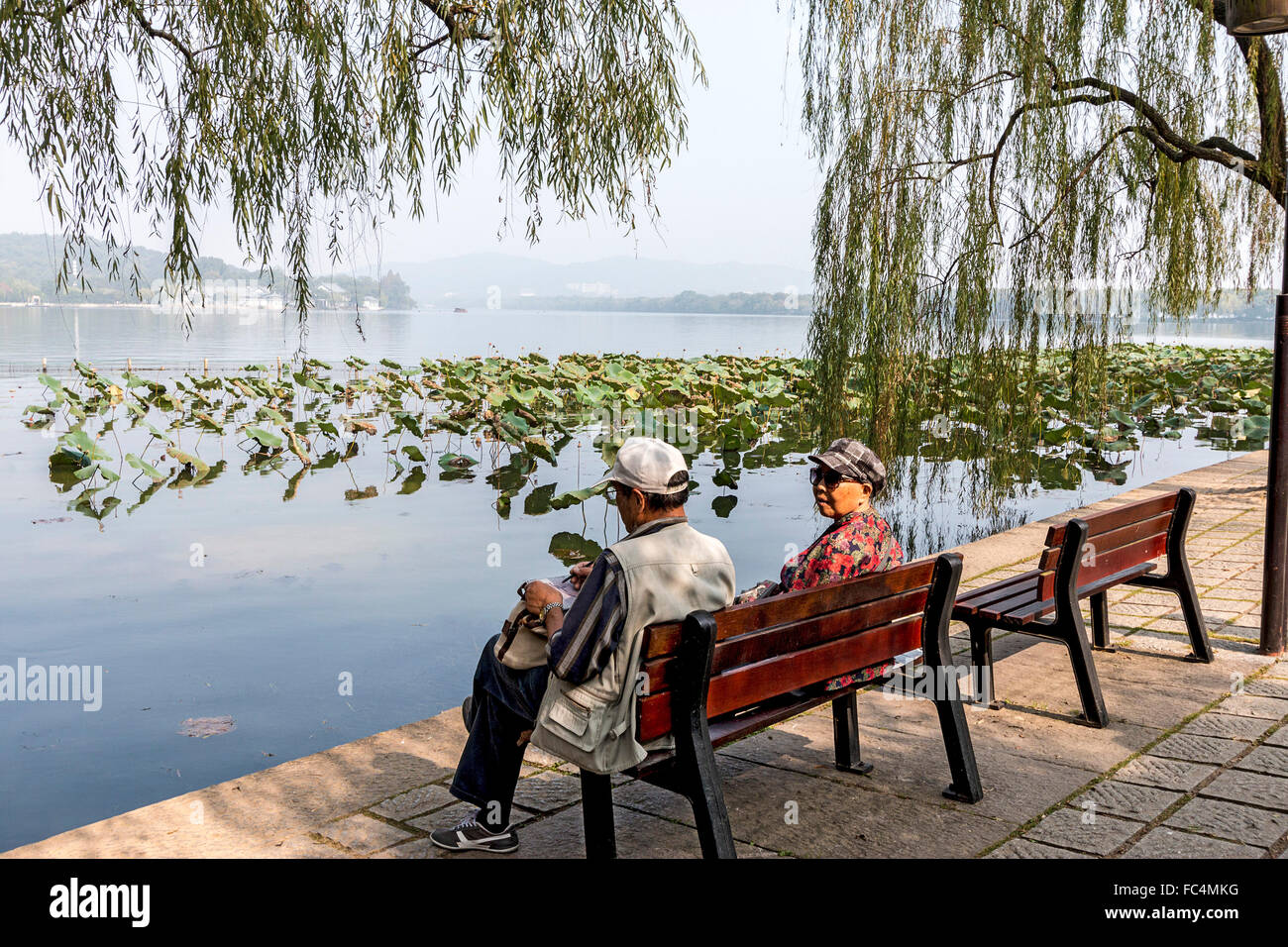 HANGZHOU, CHINA - MAY 26, 2021 - An aerial view of a giant Louis Vuitton  bag by the West Lake in Hangzhou, capital of east China's Zhejiang  Province, May 26, 2021. Organizers