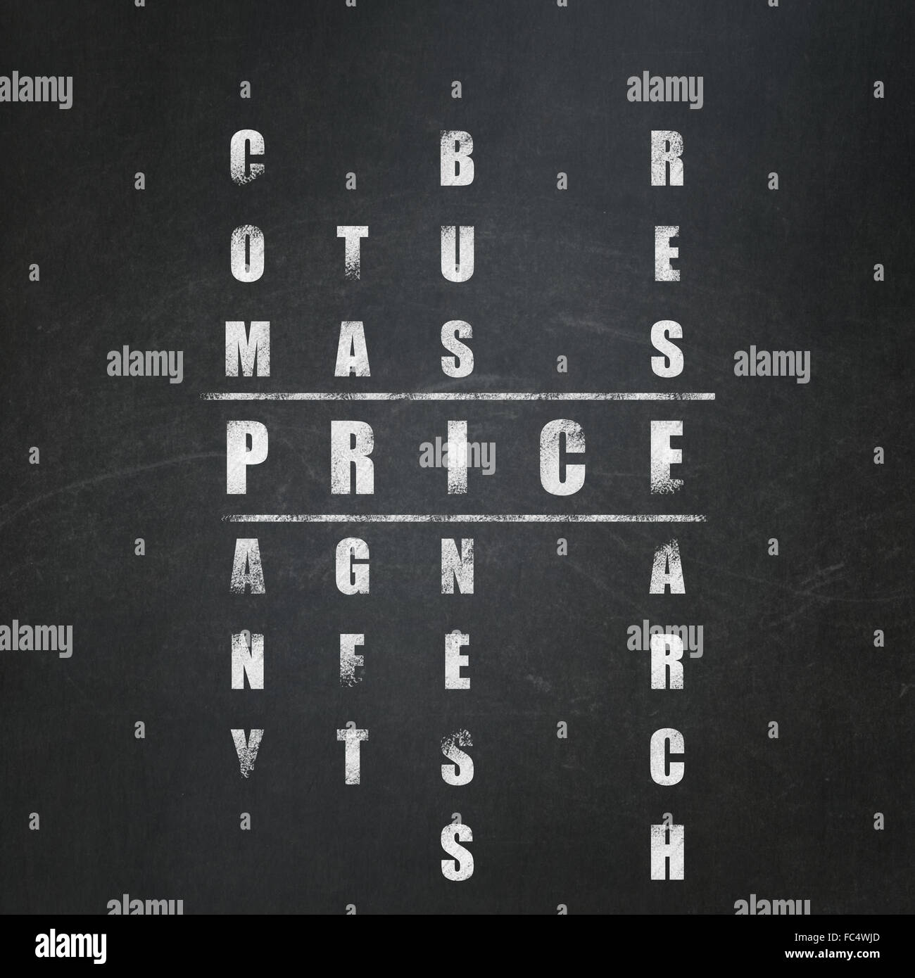 Advertising concept: Price in Crossword Puzzle Stock Photo Alamy