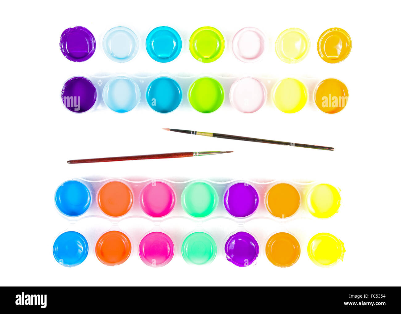 Paintbrushes and paint Stock Photo Alamy