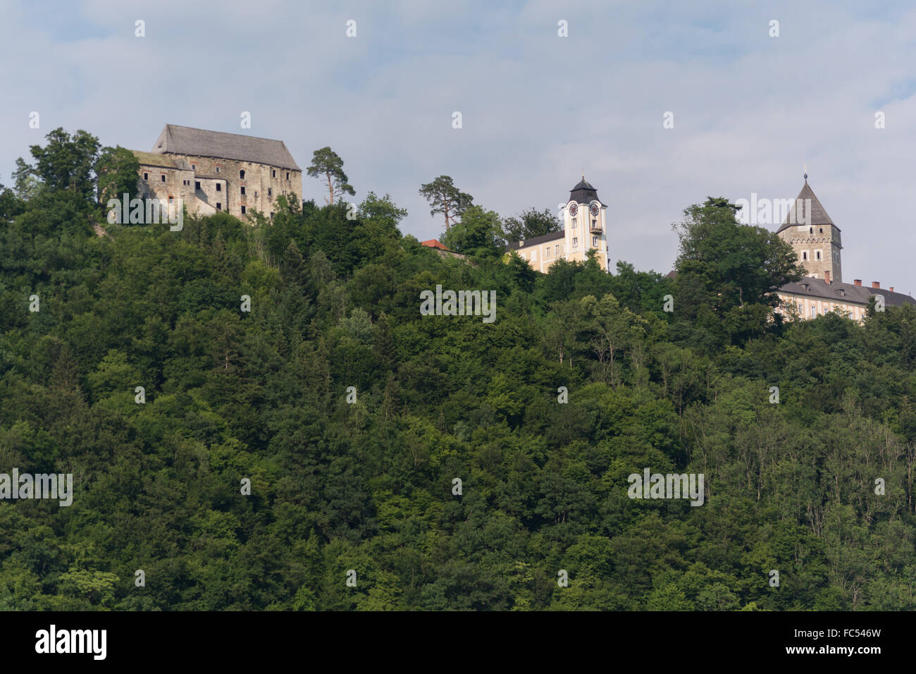 Neuhaus Castle on the Danube - Austria Stock Photo