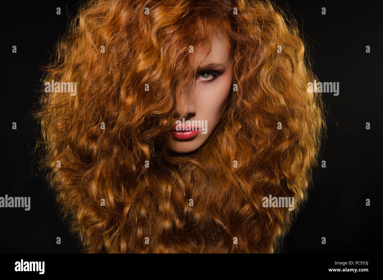 Portrait red hair woman hi-res stock photography and images - Alamy