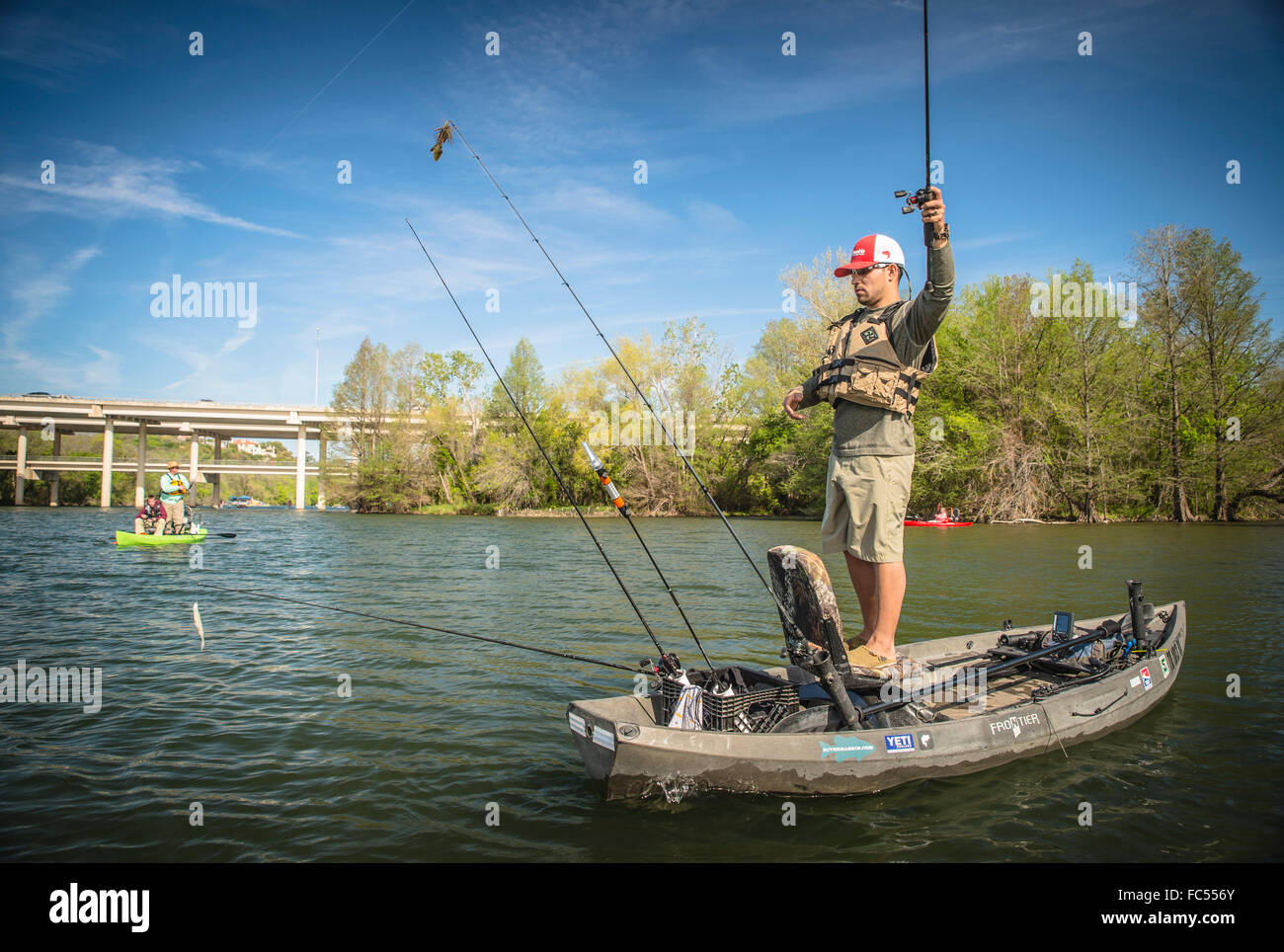 Sight Fishing in Austin Stock Photo