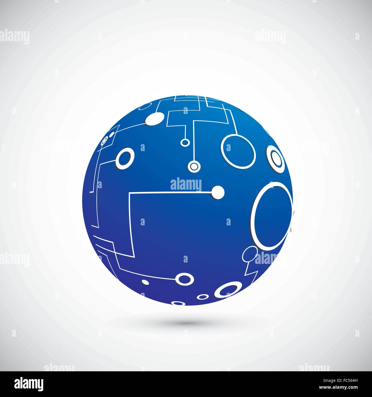Abstract technology globe Stock Vector Image & Art - Alamy