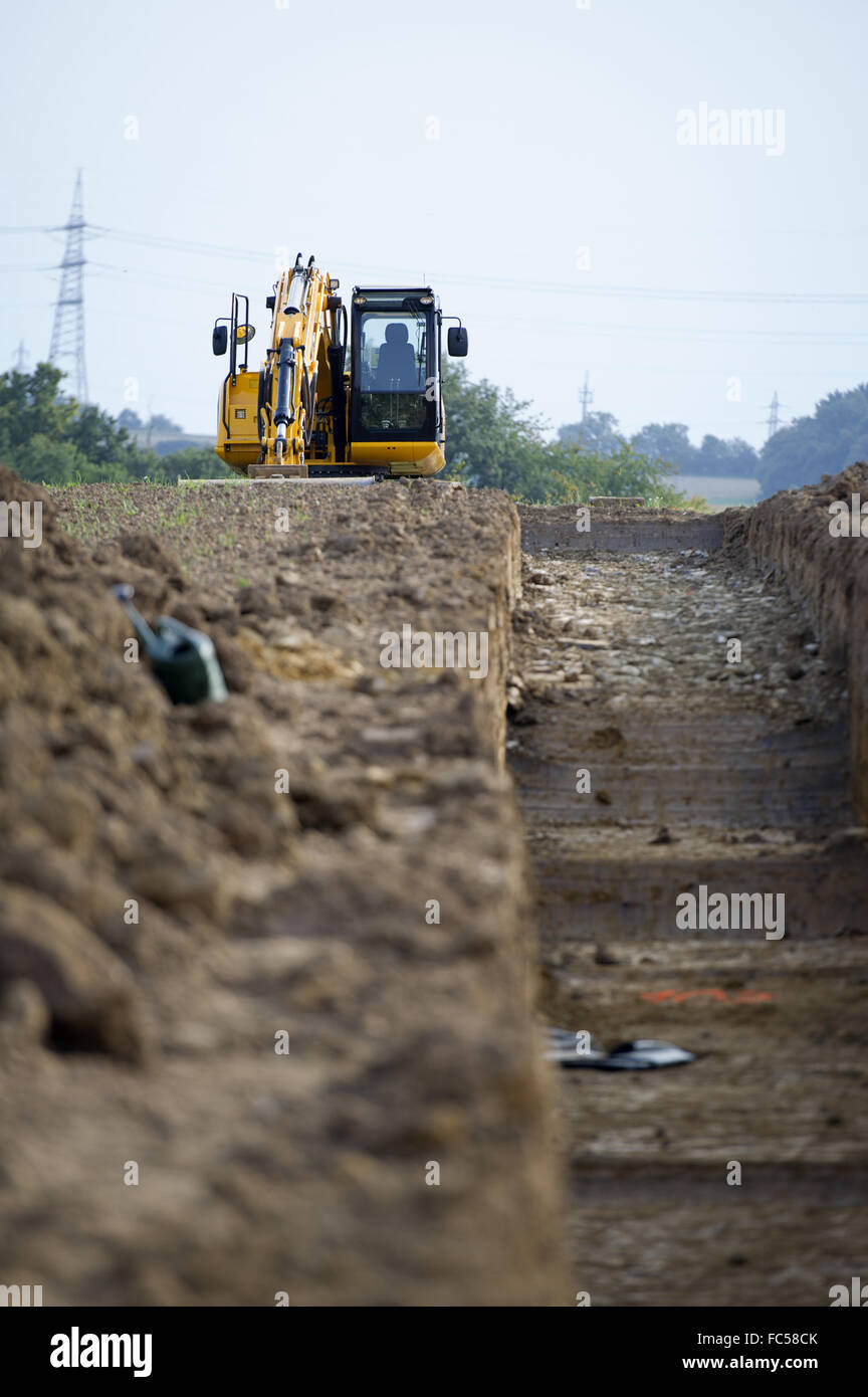 Development work in a development area Stock Photo