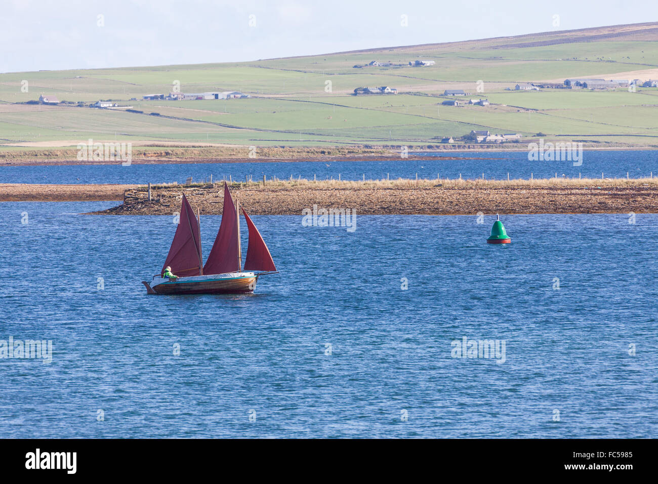 Boats in Stromness harbour, Orkney, Scotland Stock Photo