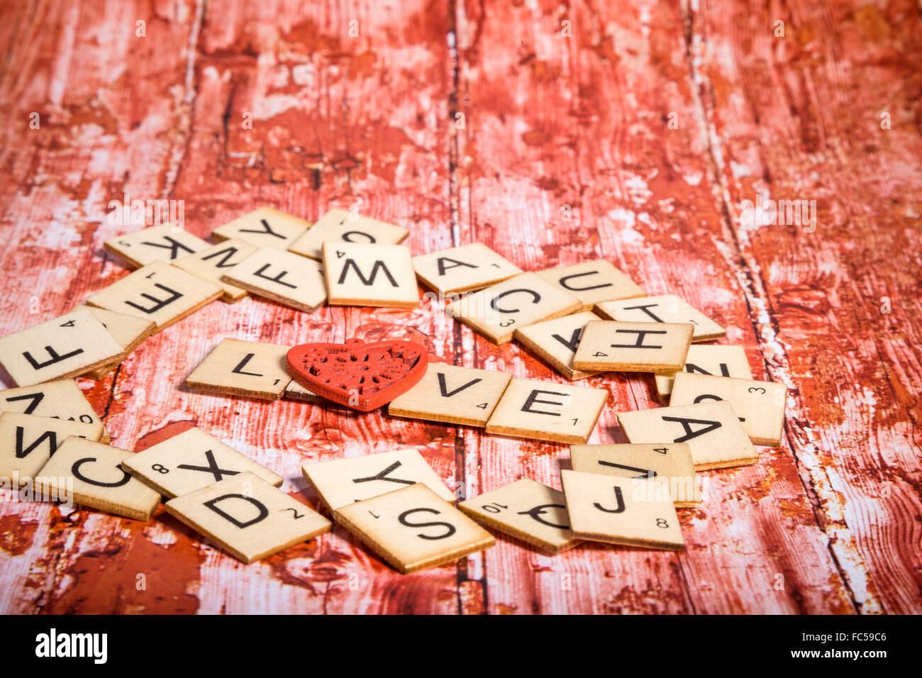 Letters of Love Stock Photo