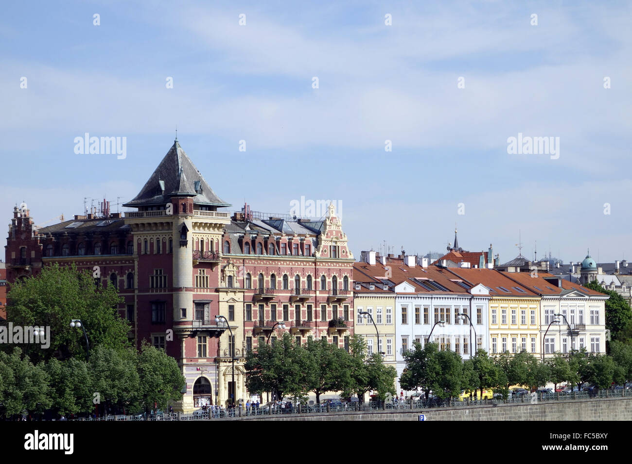 ague the Golden City of a Hundred Spires Stock Photo