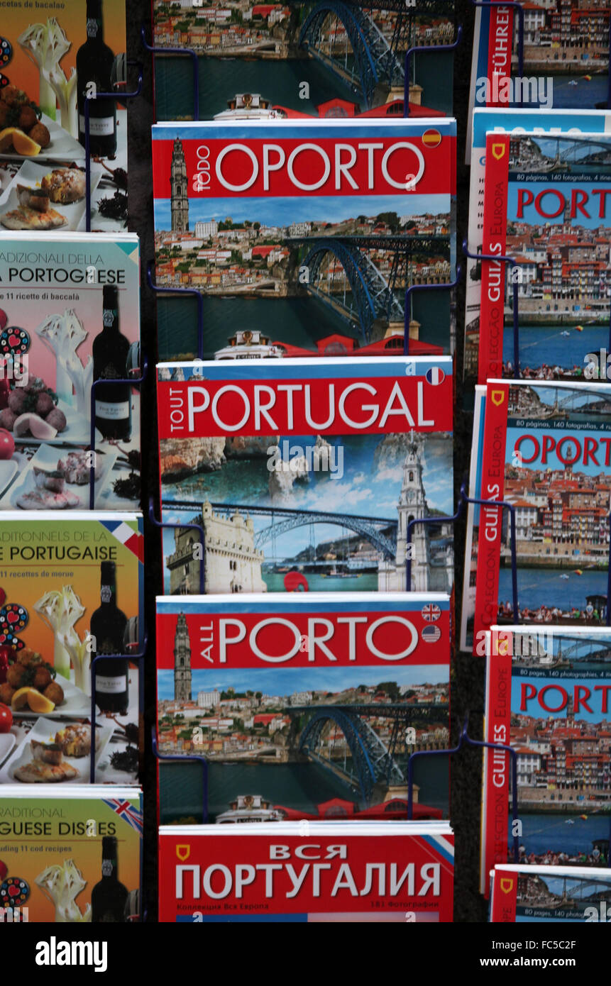 Guide books on Portugal Stock Photo Alamy