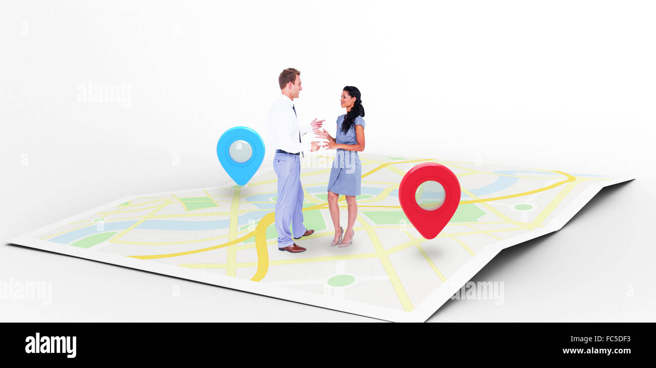 People Discussing Map Business people discussing world map hi-res stock photography and ...