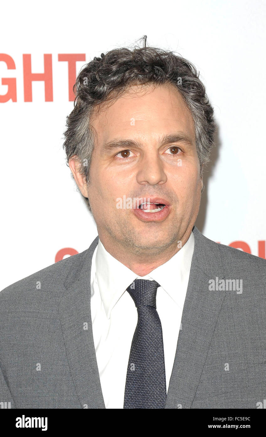 Peter Ruffalo London, UK. 20th January, 2016. Mark Ruffalo attending the UK Premiere ...