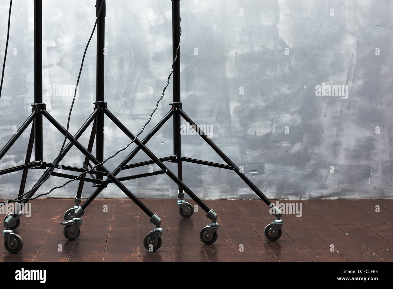 lighting equipment rack on wheels Stock Photo Alamy