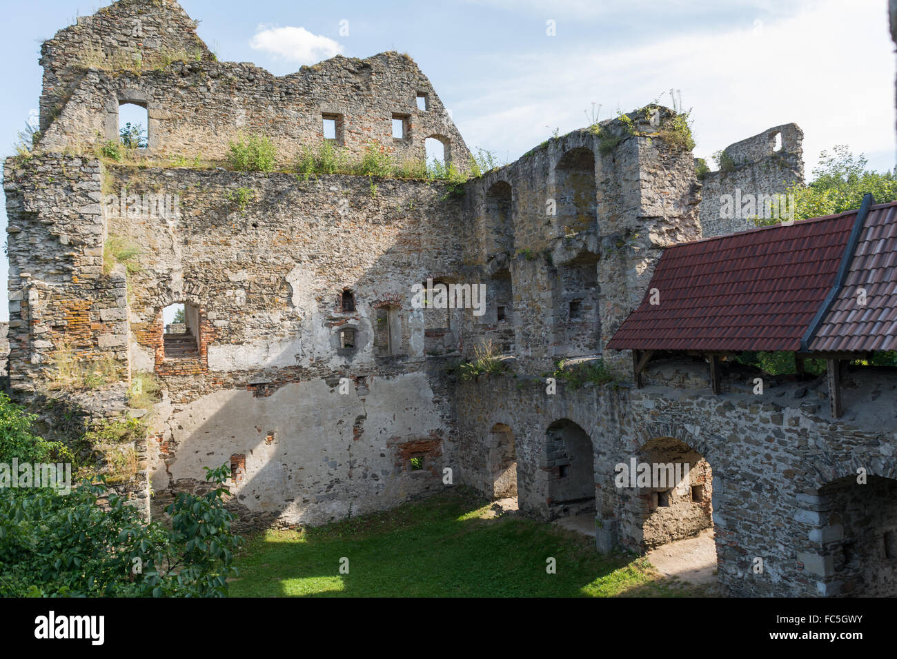 Medieval castle Schaunberg - Austria Stock Photo