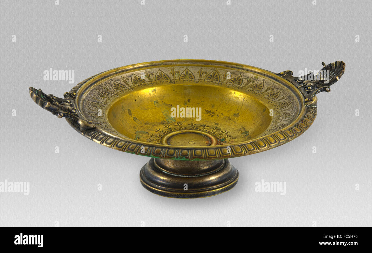 decorative bowl made of brass Stock Photo
