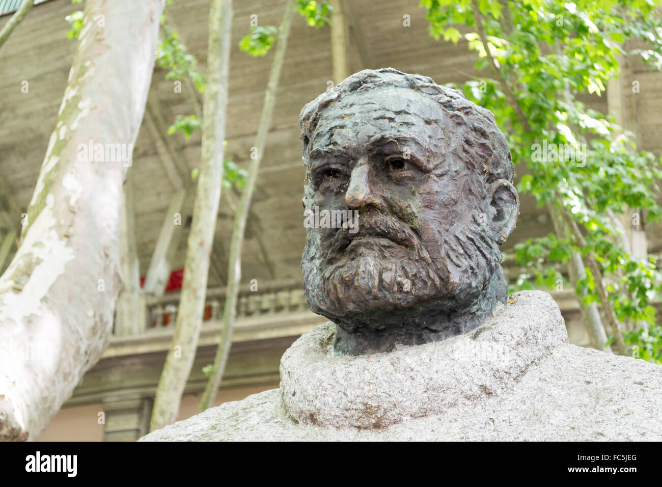 Hemingway bust Stock Photo