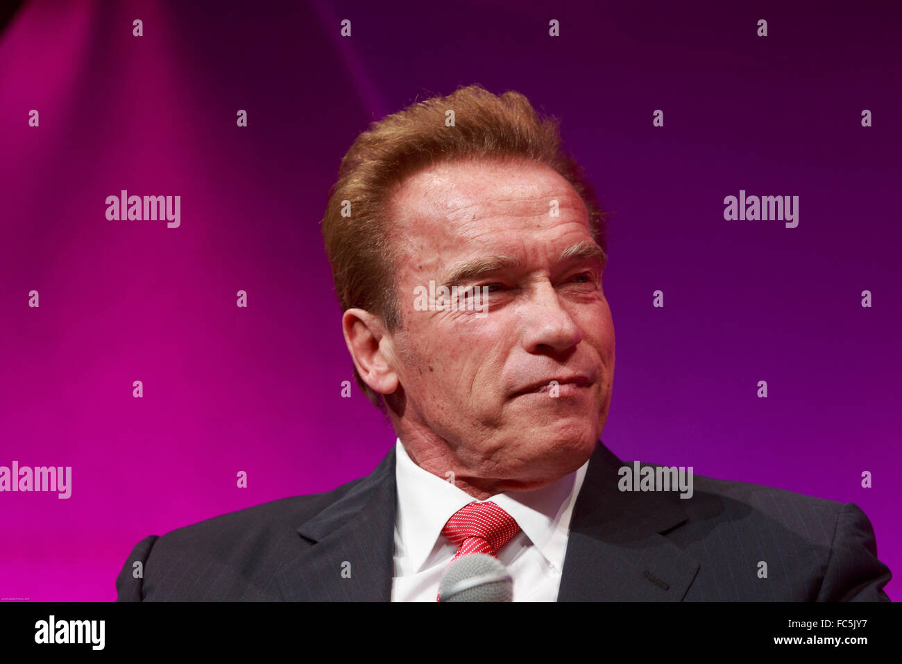 Edinburgh, Scotland, UK. 20th January, 2016.  An experience with Arnold Schwarzenegger in Edinburgh International Conference centre. Pictured Arnold Schwarzenegger.   Credit:  Pako Mera/Alamy Live News Stock Photo