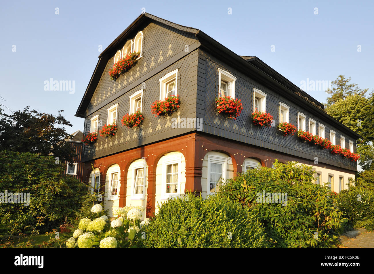 Timber house Stock Photo