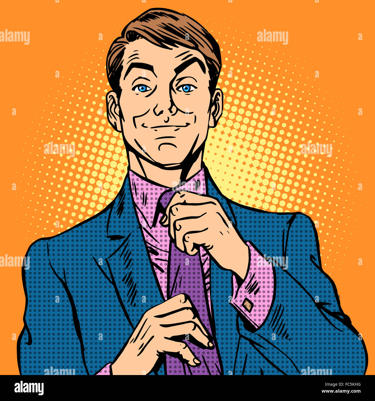 Cartoon man in suit hi-res stock photography and images - Alamy