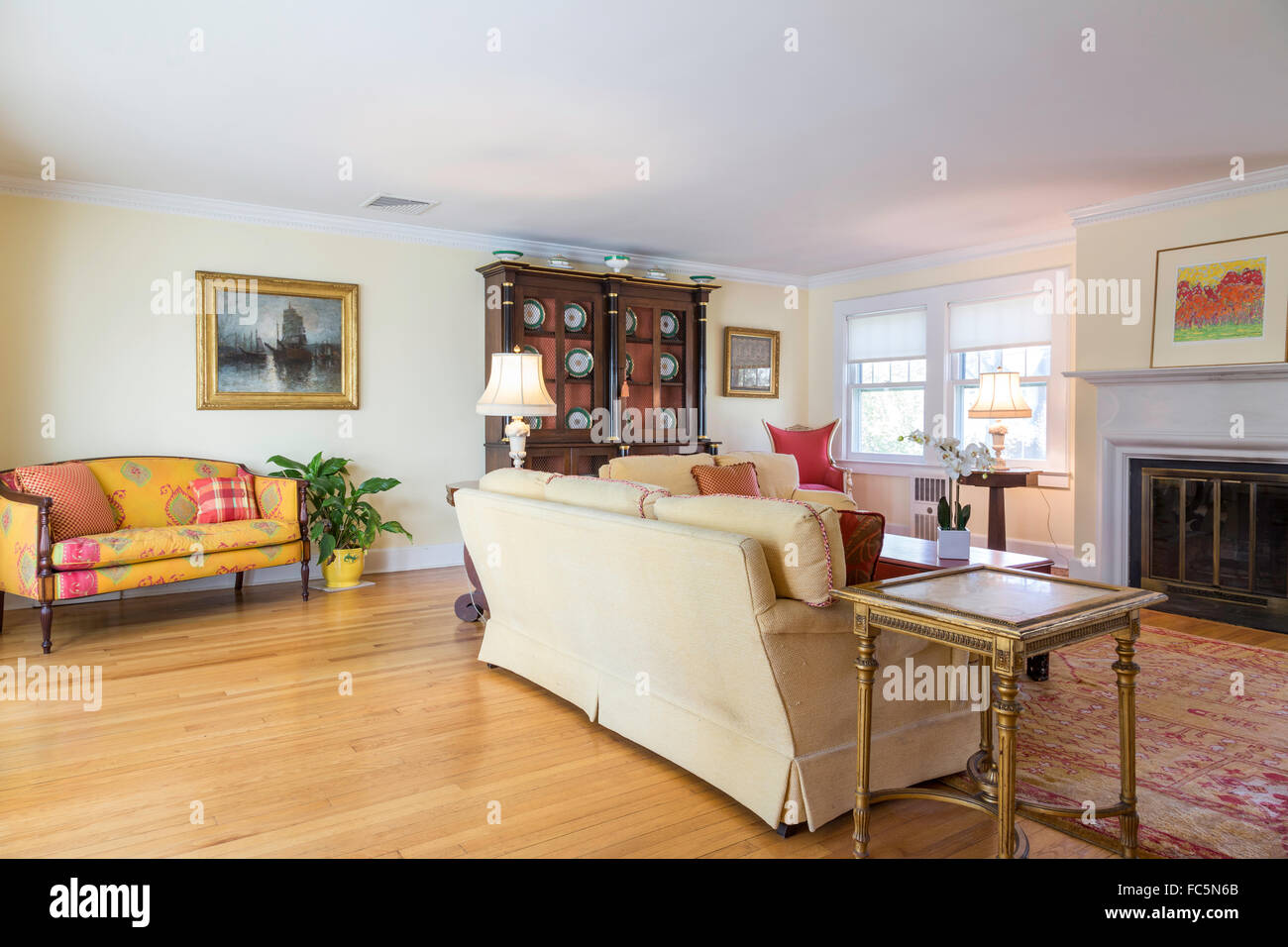 Residential Home Interior, USA Stock Photo