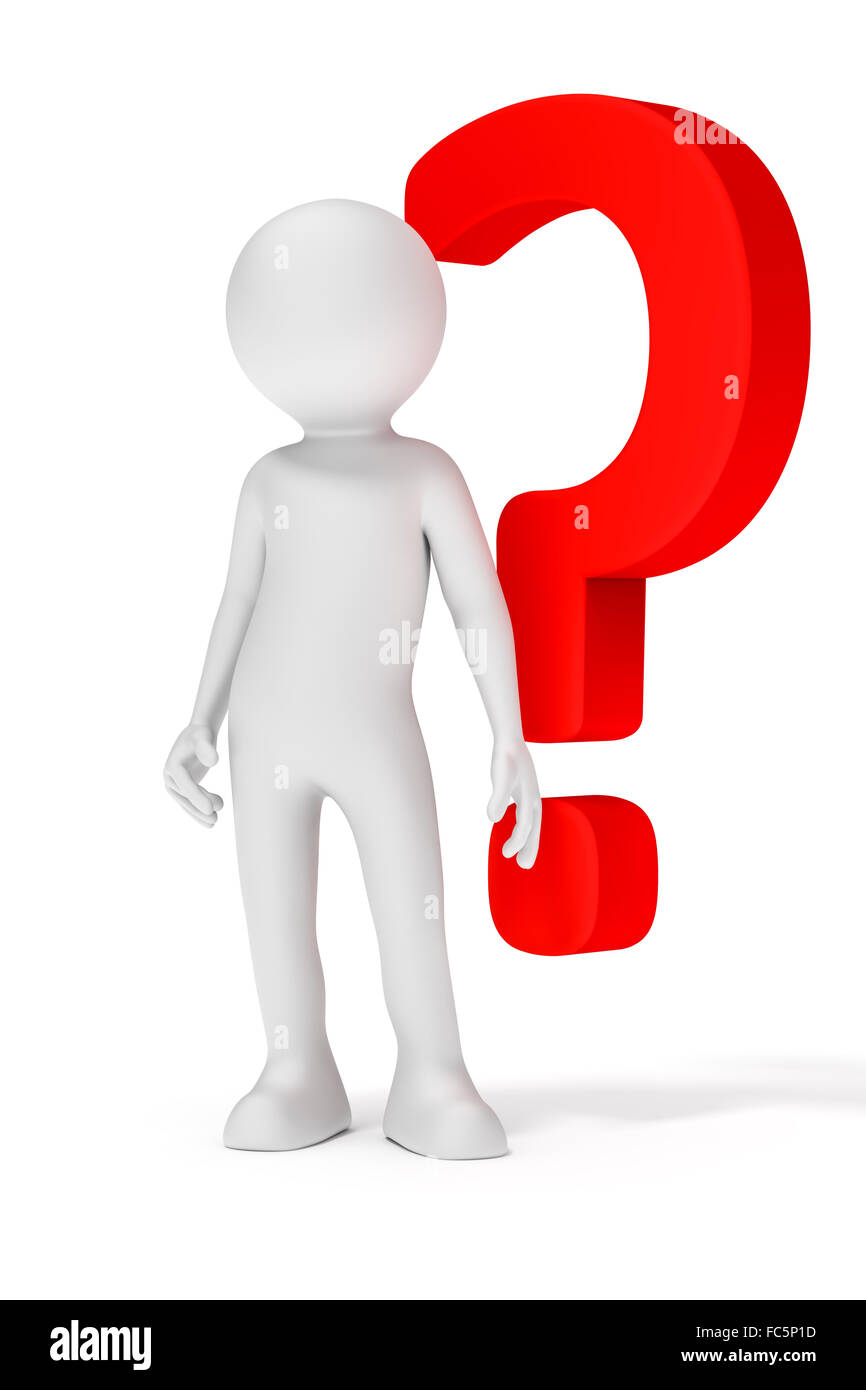 red question mark Stock Photo