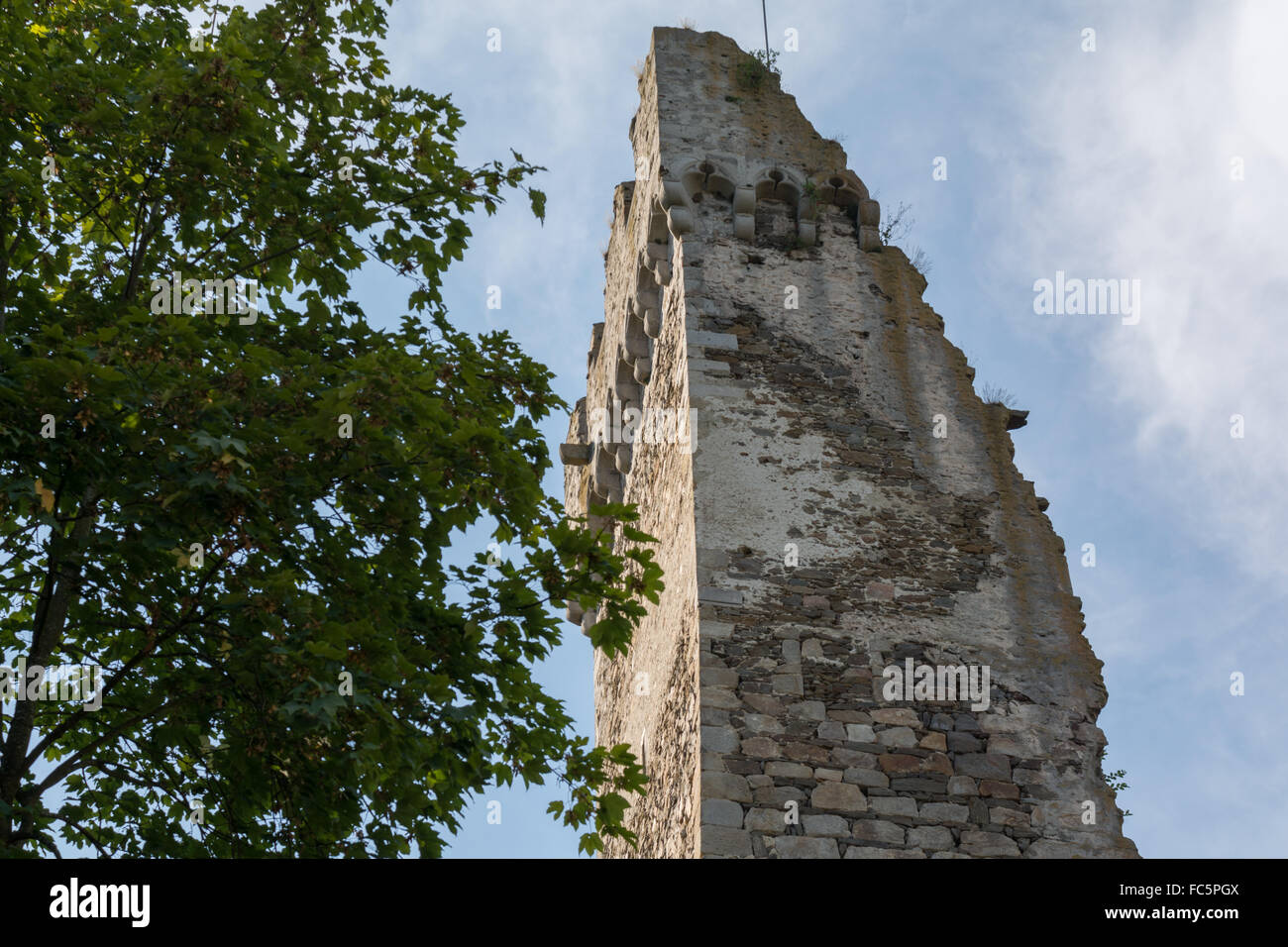 tower of  castle schaunberg - austria Stock Photo