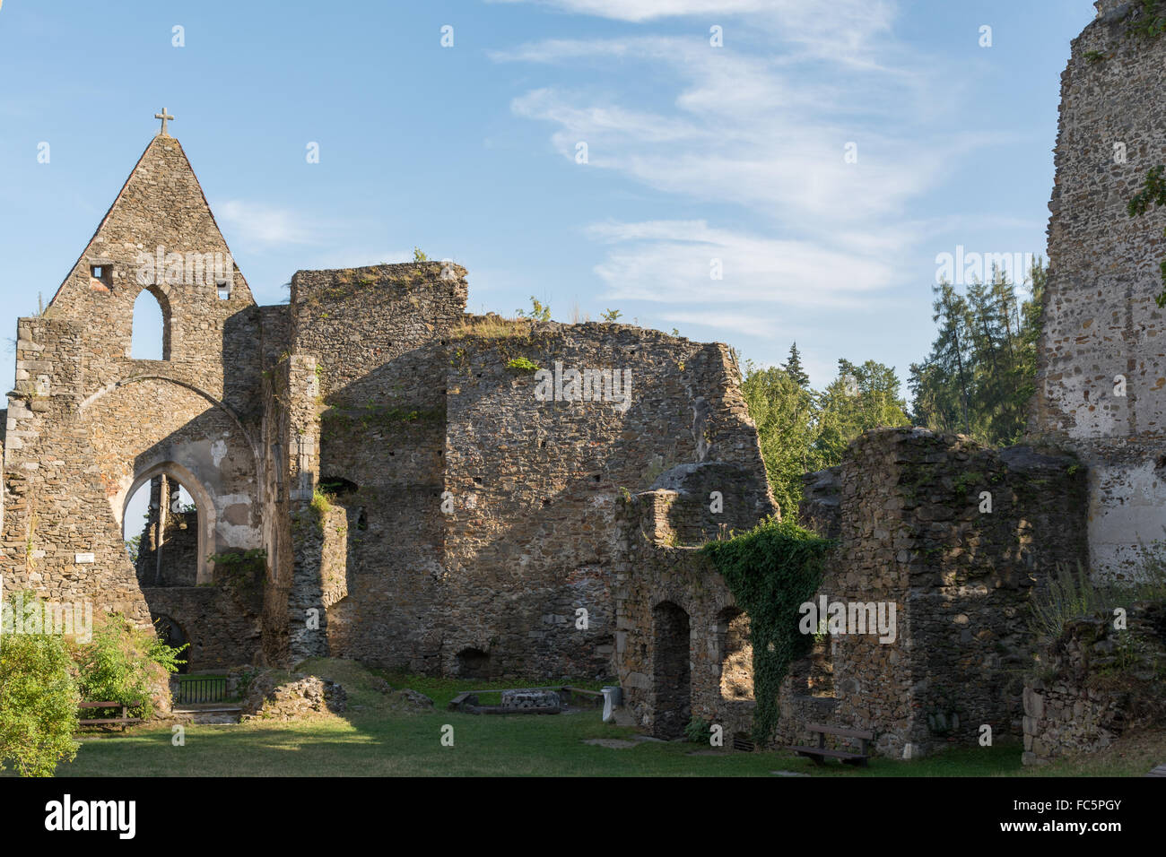 castle ruin schaunberg - austria Stock Photo