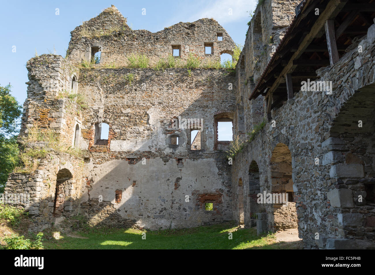 medieval ruin Schaumberg - Austria Stock Photo