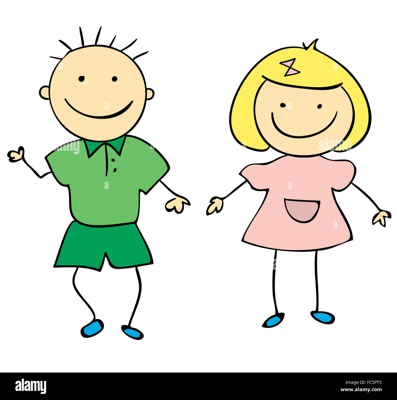 Boy and girl Stock Photo Alamy