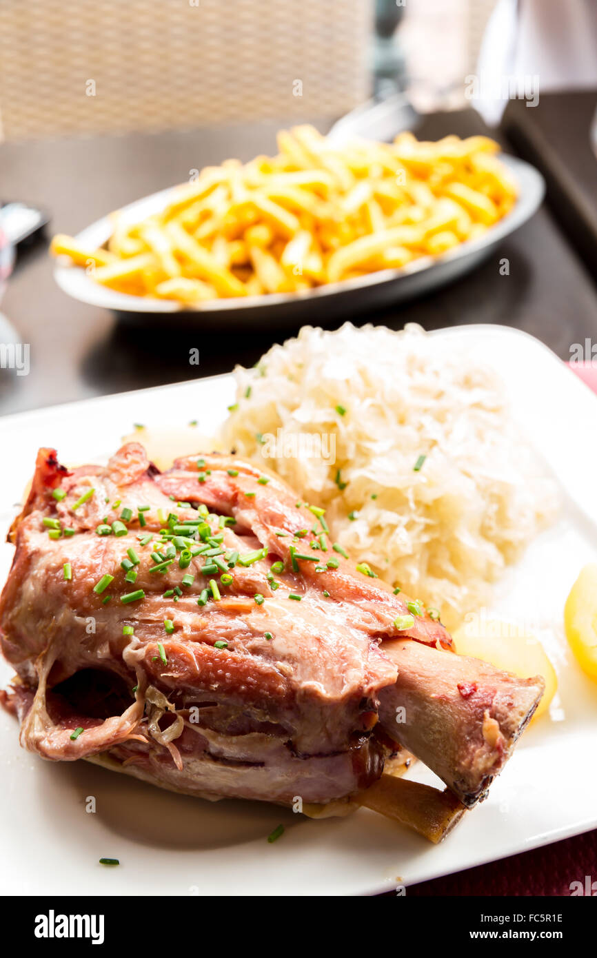 german pork knuckle Stock Photo Alamy