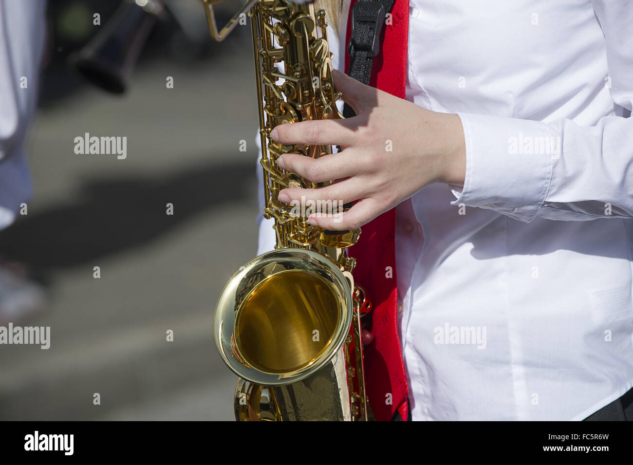 Saxophone Players Stock Photo
