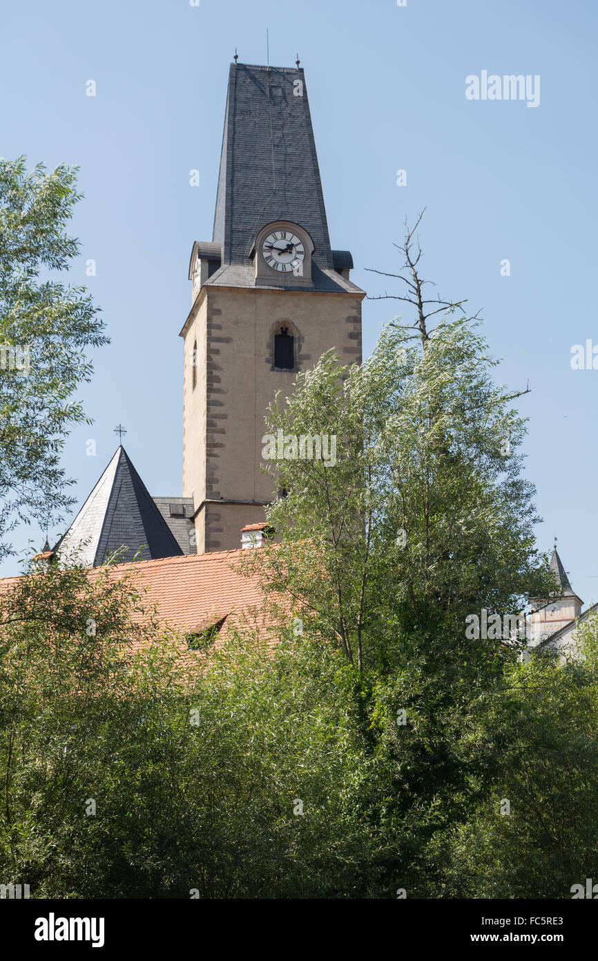 Church in Rosenberg - Czech Republic Stock Photo