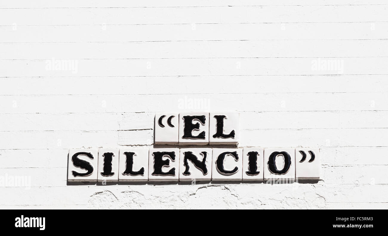 El Silencio Road Stock Photo