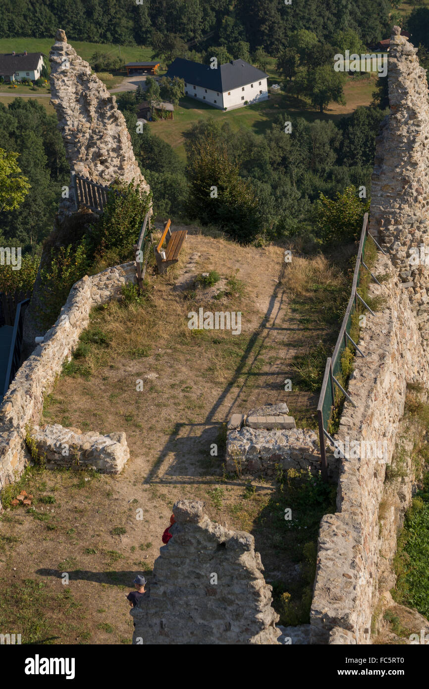 castle ruin Waxenberg - Austria Stock Photo