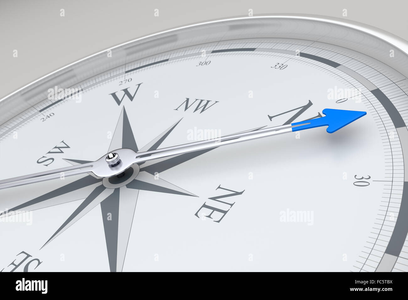 Compass needle pointing north direction hires stock photography and